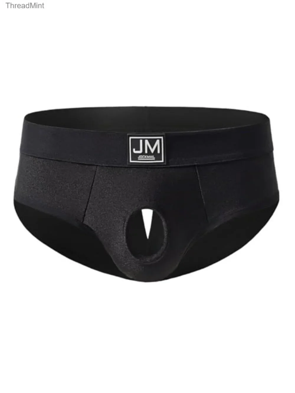 Men's Low Rise Mesh Briefs with Open Cutout Design, Breathable Quick Dry